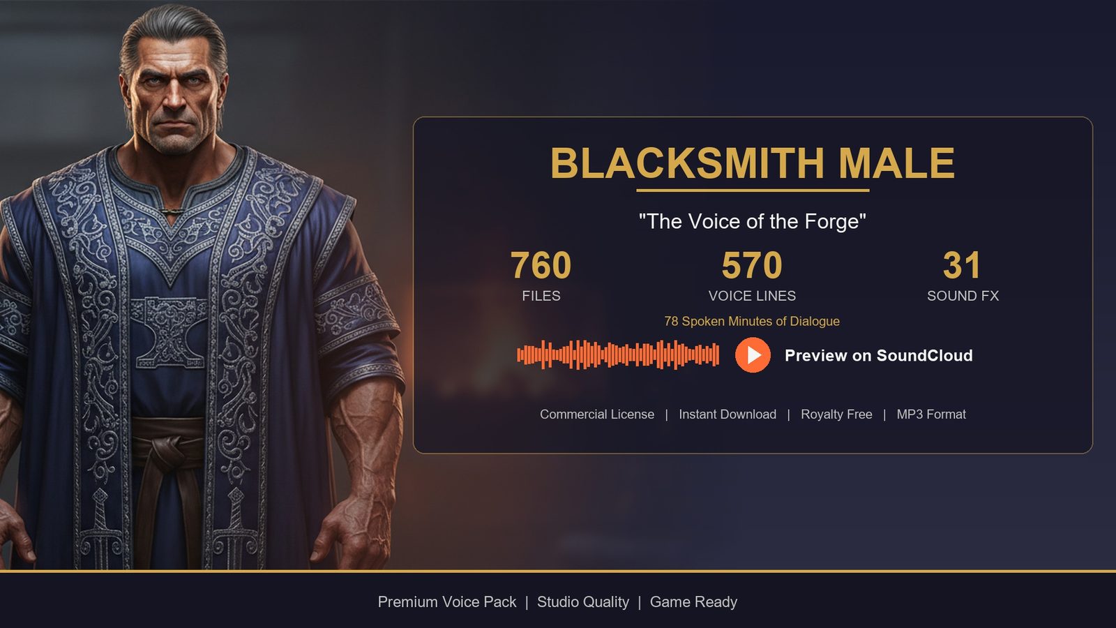 Blacksmith Dialogue Pack