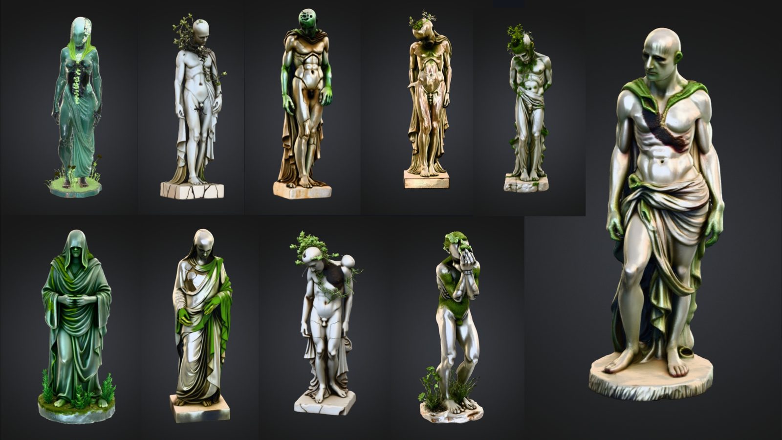 Fantasy Statue Bundle