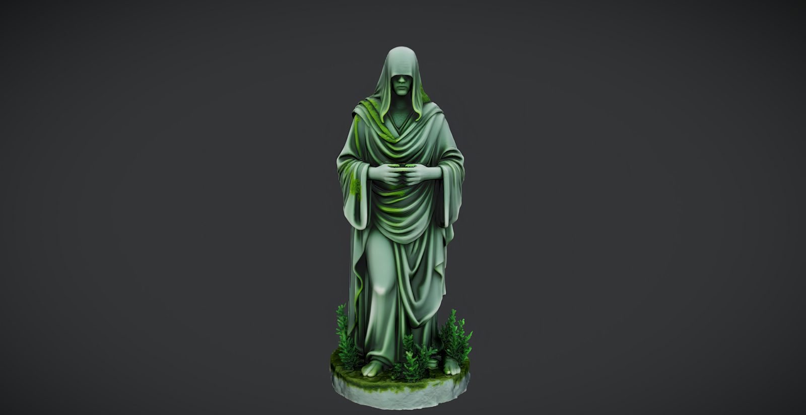 Hooded Mourner Statue
