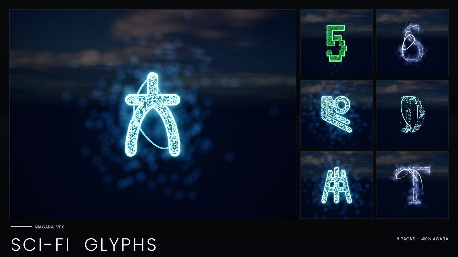 Niagara SciFi Glyphs Bundle